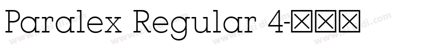 Paralex Regular 4字体转换